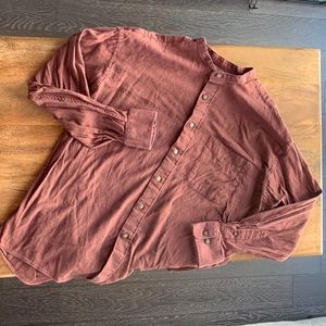 Long Sleeve, Low Collar Full Button Botton Down